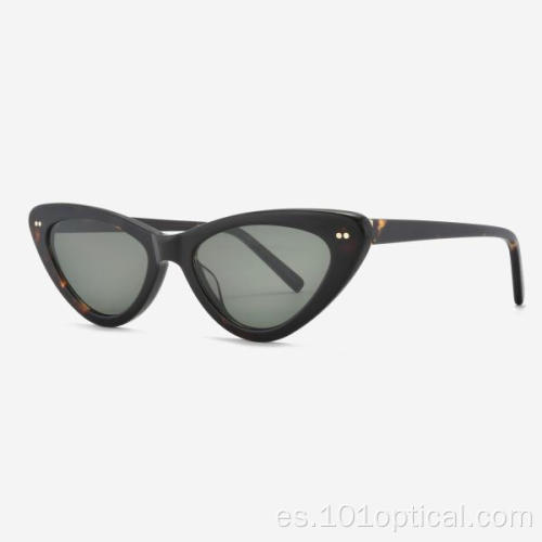 Gafas de sol de mujer de acetato de ojo de gato